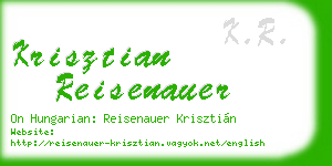 krisztian reisenauer business card